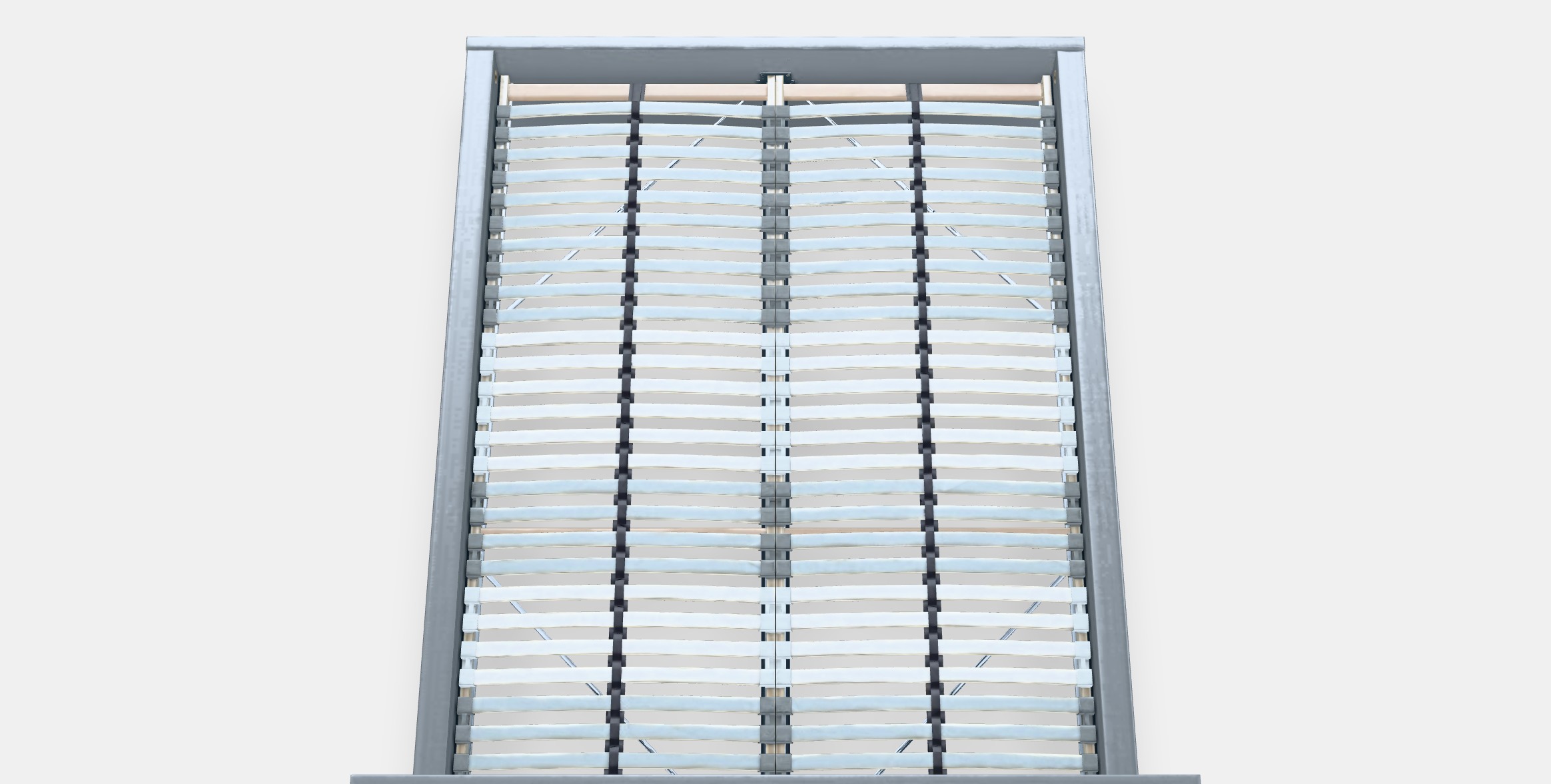 MALM Bed frame high 27 Low-poly 3D model_3