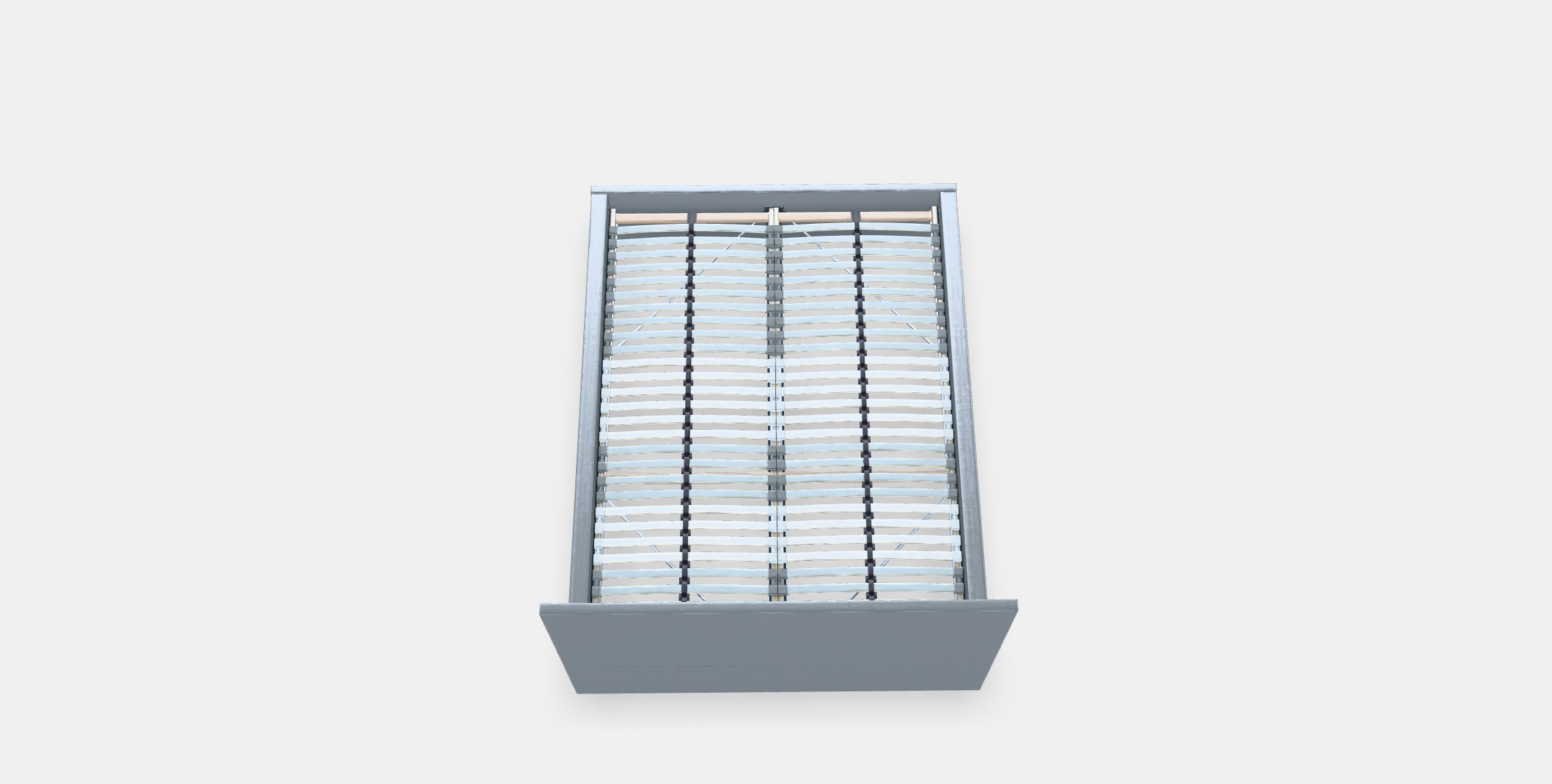 MALM Bed frame high 27 Low-poly 3D model_5