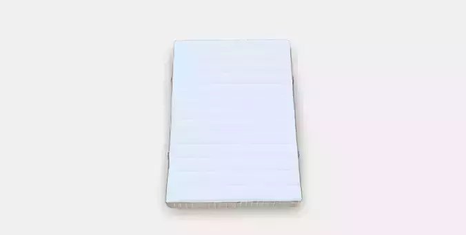MAUSUND Natural latex mattress 2 Low-poly 3D model