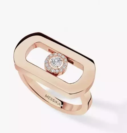 Messika So Move Pink Gold Diamond Ring 3D print model_0