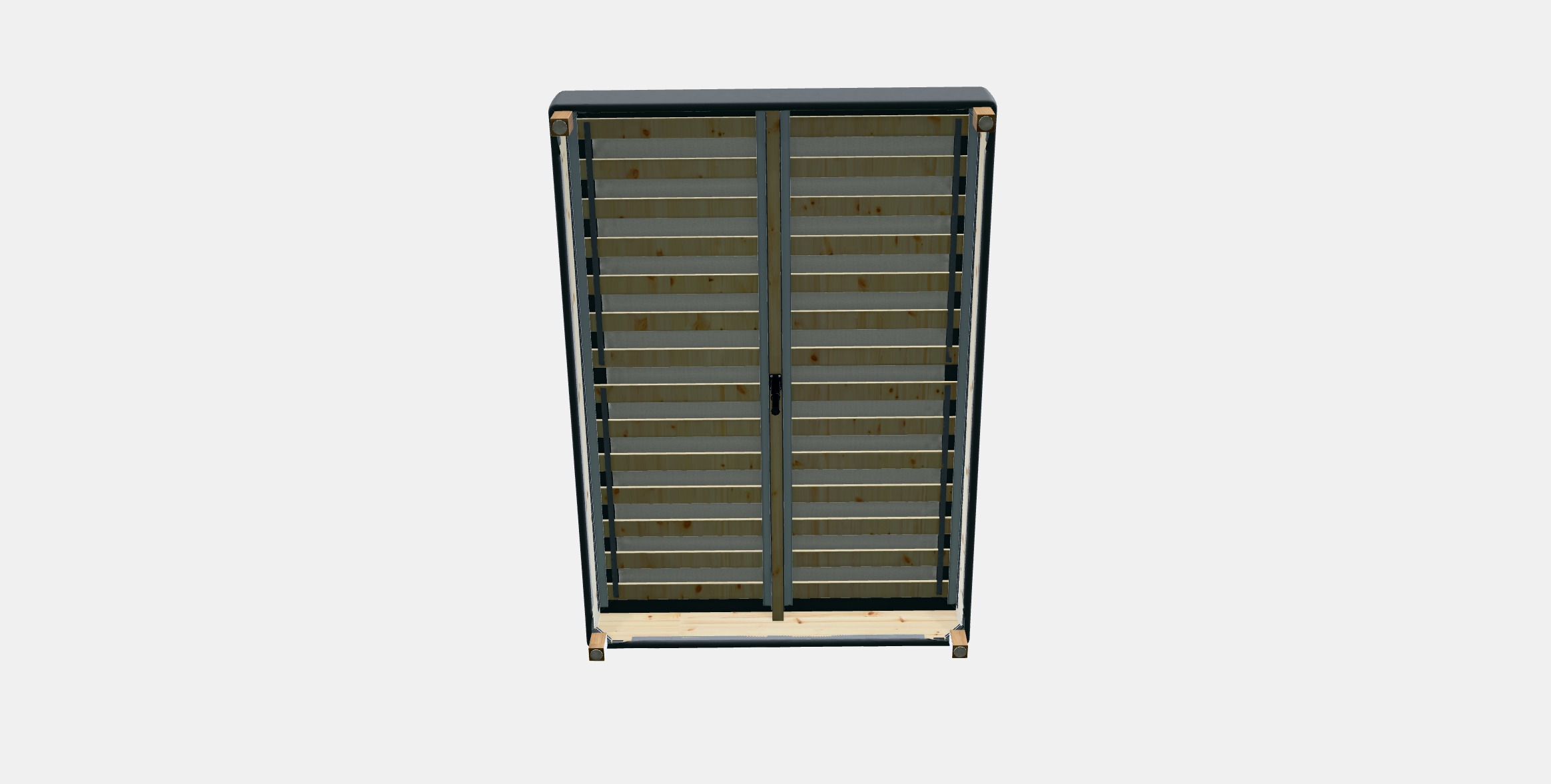 ESPEVAR Slatted mattress base with legs 4 Low-poly 3D model_10