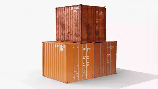 10Ft Cargo Container - Orange