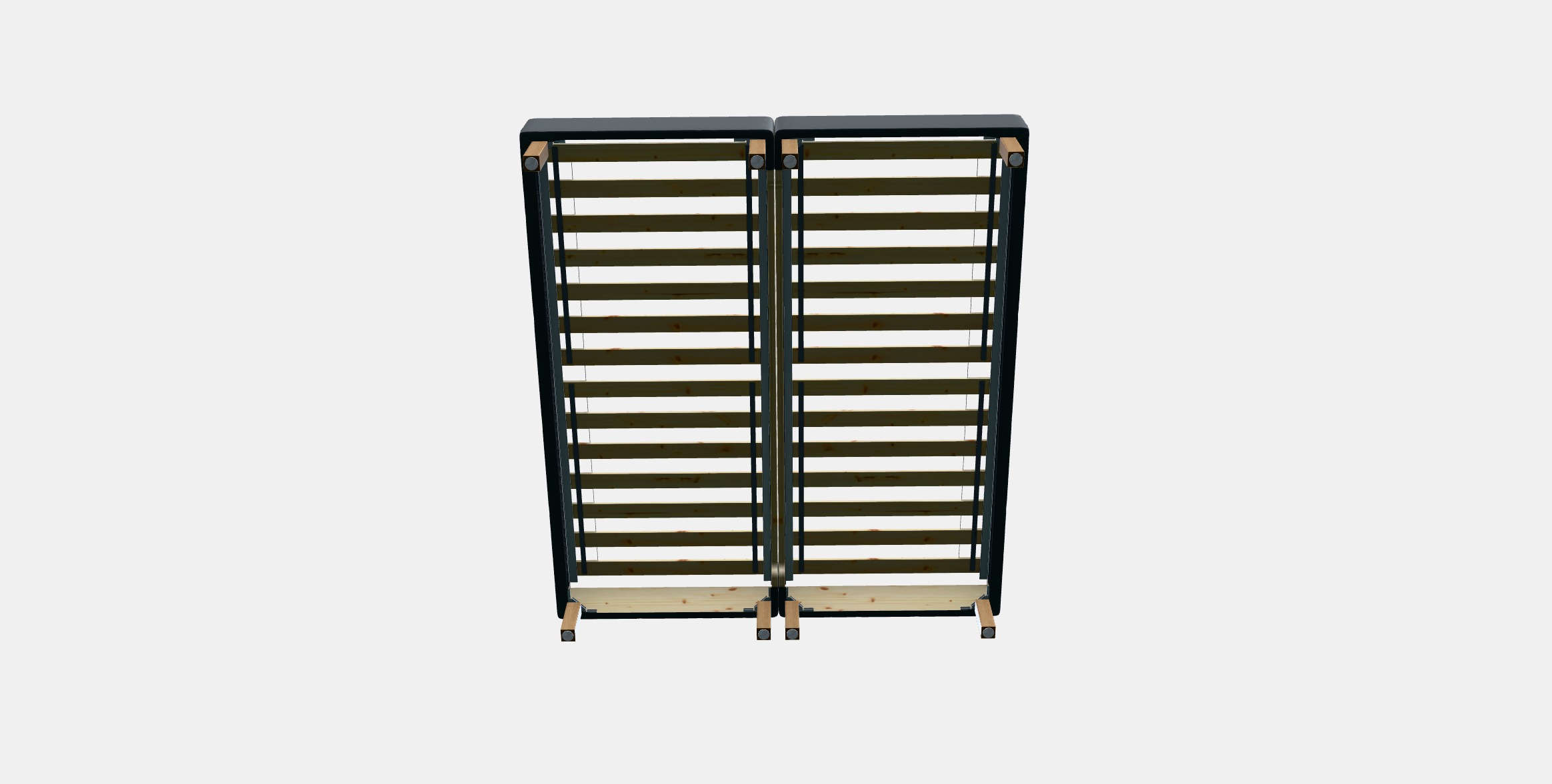 ESPEVAR Slatted mattress base with legs 5 Low-poly 3D model_4