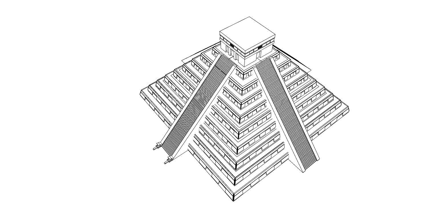 Zigurat ancient pyramid-Ziggurat Temple 3D model_17