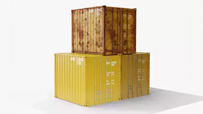 10Ft Cargo Container - Yellow