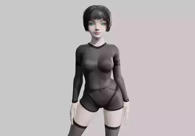 stylized pretty woman V38460 