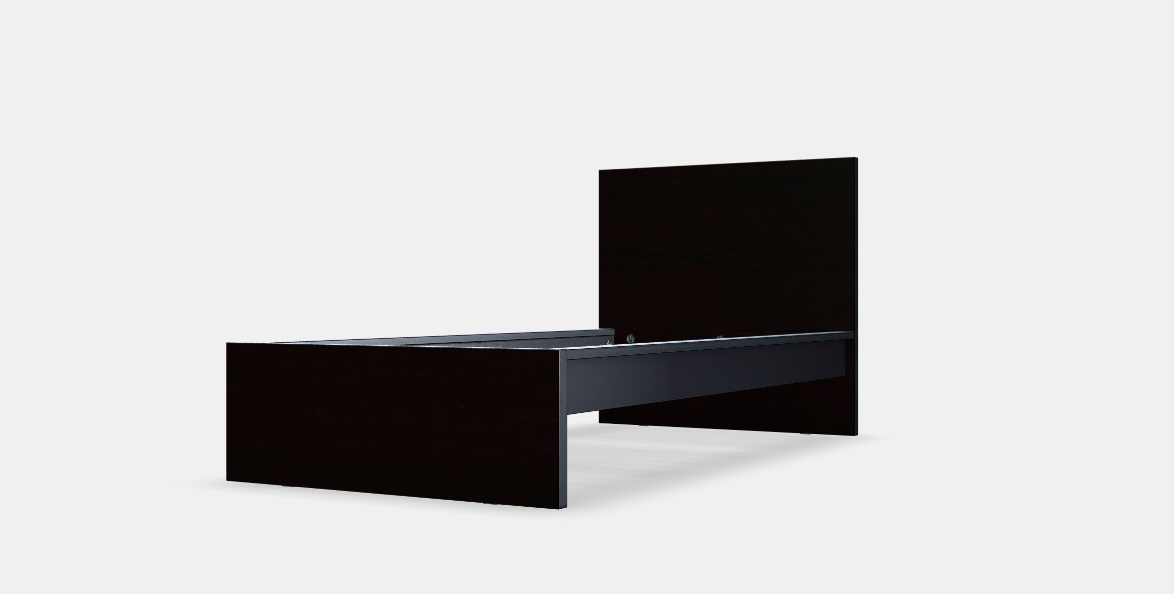 MALM Bed frame high 29 Low-poly 3D model_13