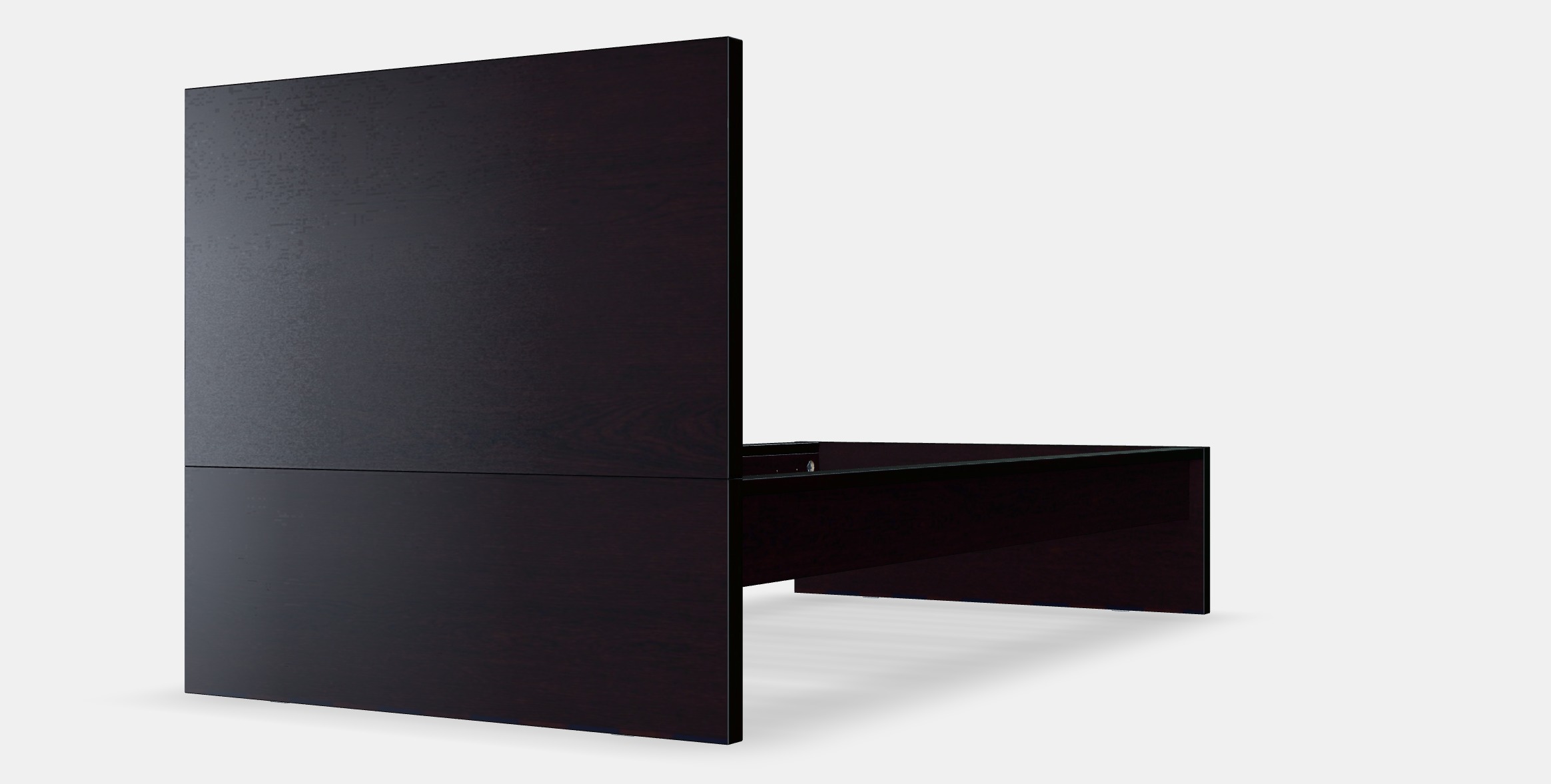 MALM Bed frame high 29 Low-poly 3D model_6