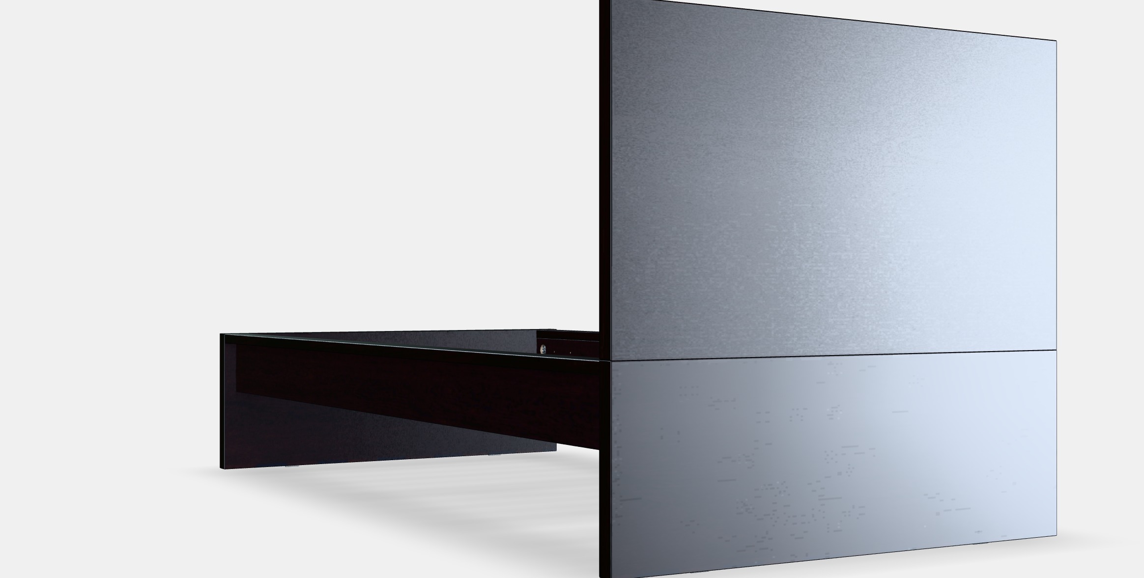 MALM Bed frame high 29 Low-poly 3D model_2