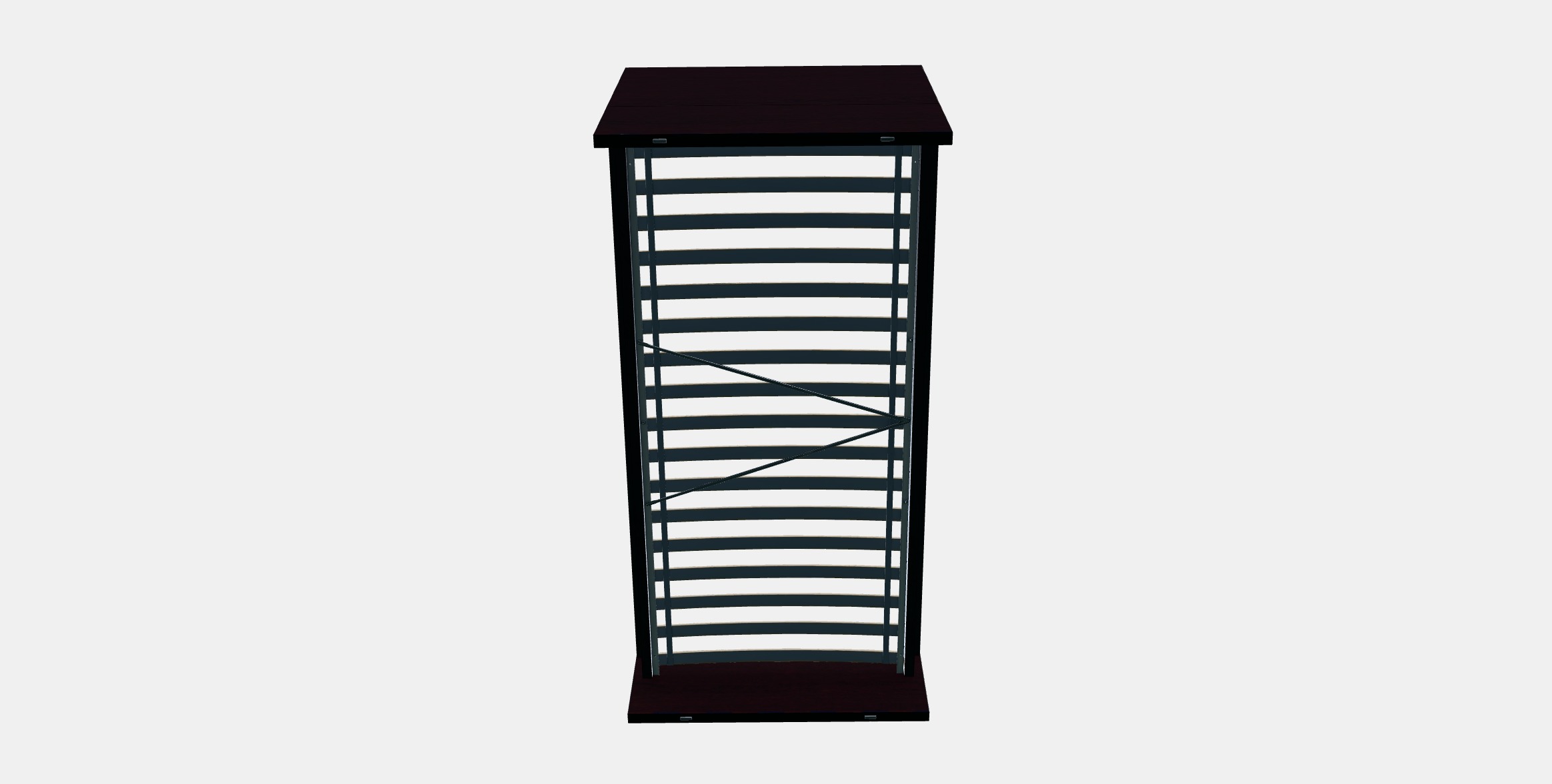 MALM Bed frame high 29 Low-poly 3D model_7