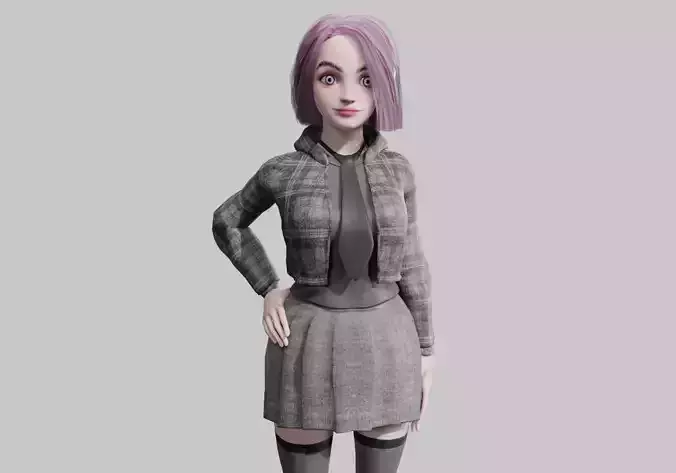 stylized cute Woman V38830 