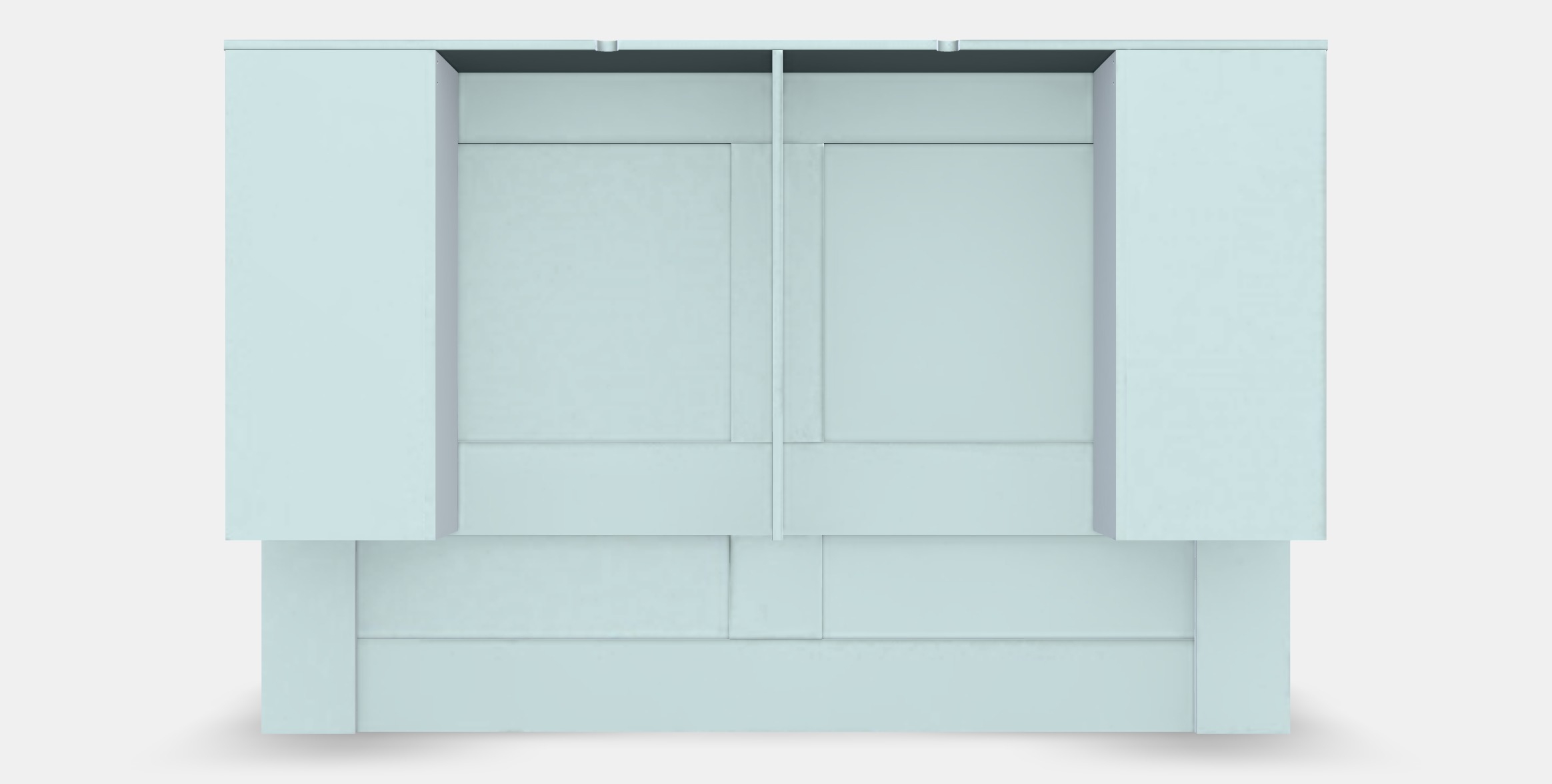 BRIMNES Bed frame w storage and headboard 8 Low-poly 3D model_11