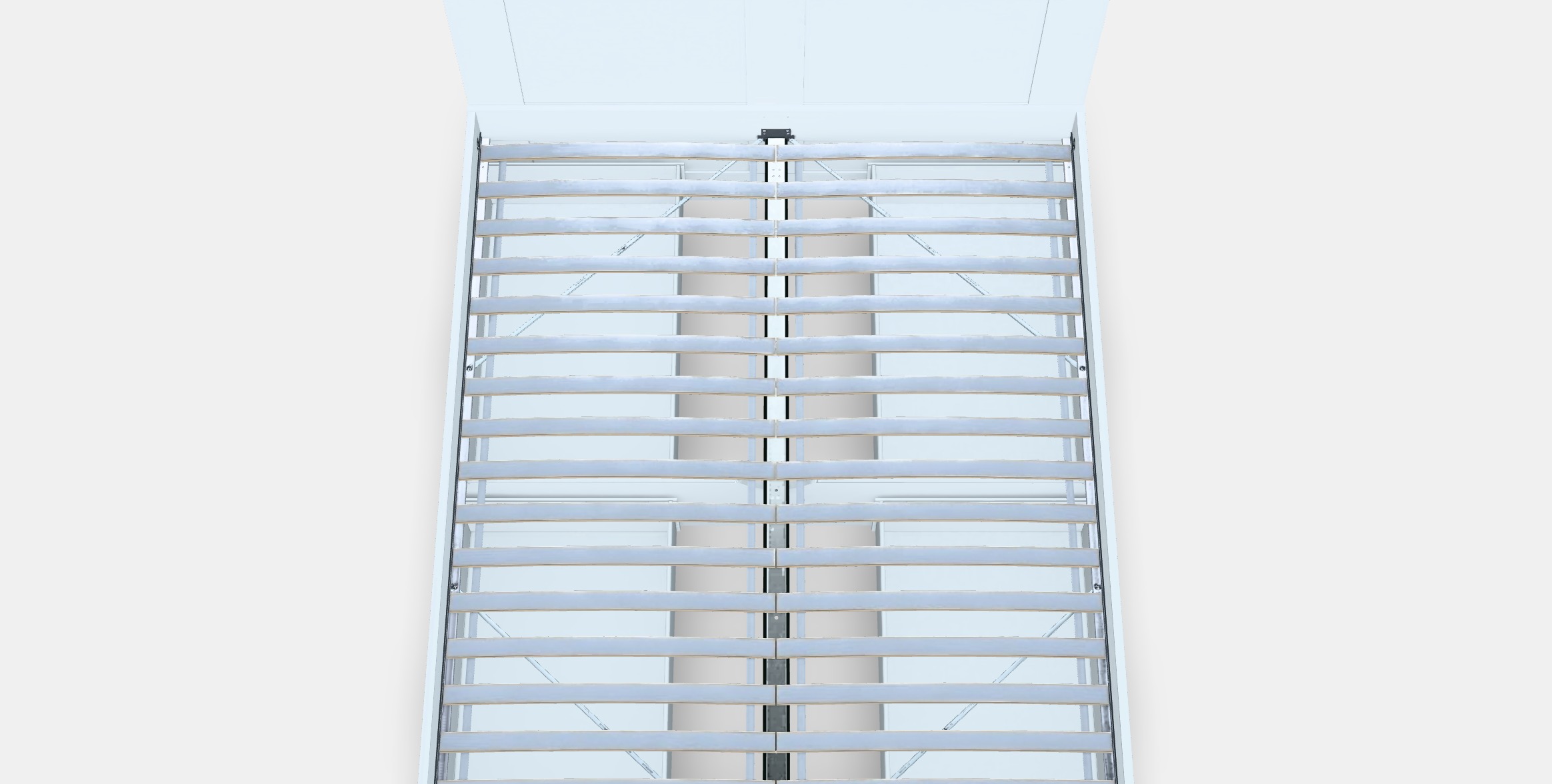 BRIMNES Bed frame w storage and headboard 8 Low-poly 3D model_7