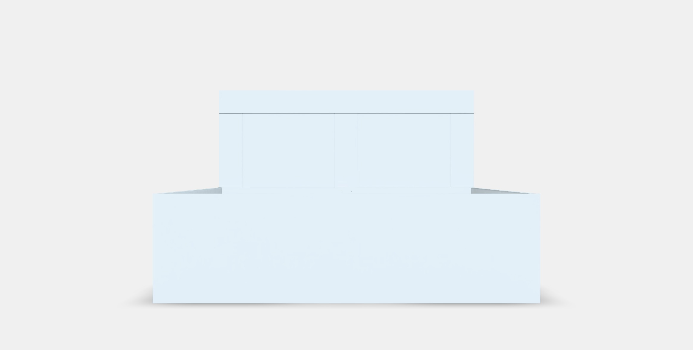 BRIMNES Bed frame w storage and headboard 8 Low-poly 3D model_15