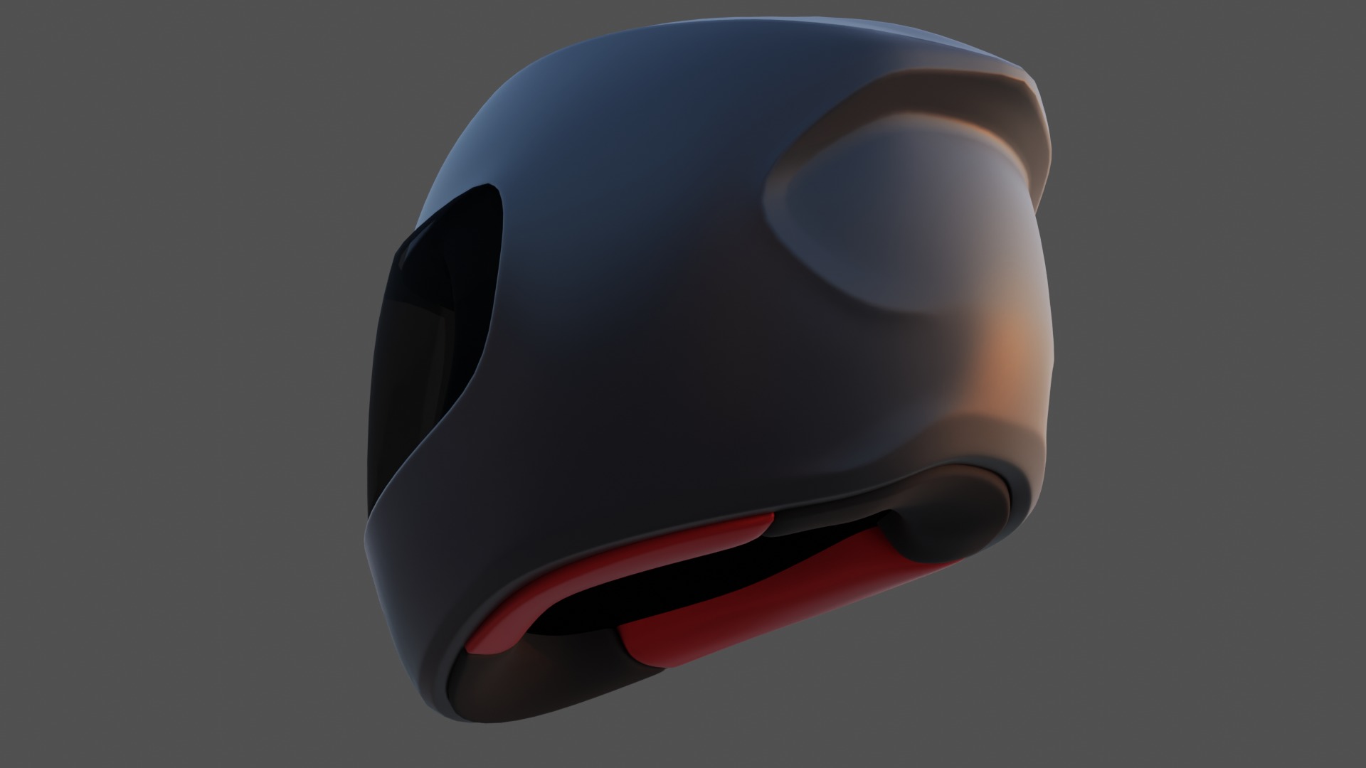 3D Model Racing Helmet V1 Low-poly 3D model_4