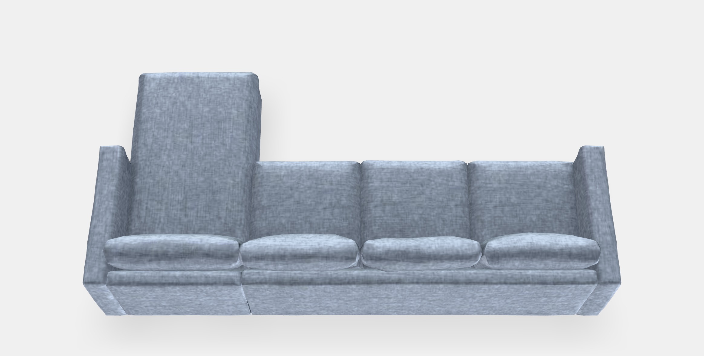 VIMLE 4-seat sofa 4 Low-poly 3D model_4