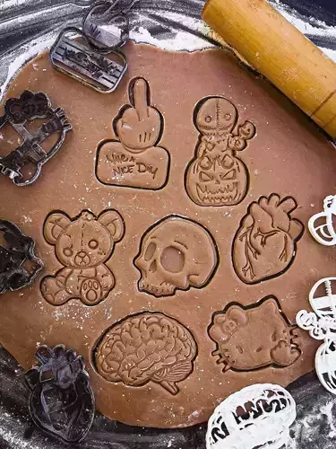 Spooky and Sweet Fun Cookie Cutters for Edgy Bakers 3D print model