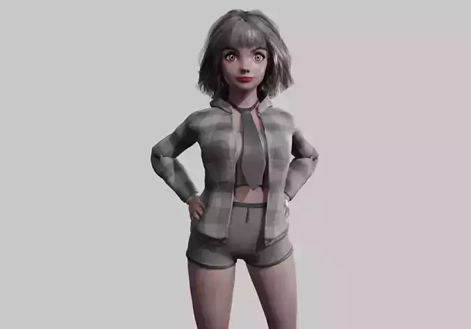 black Young Woman V36885 