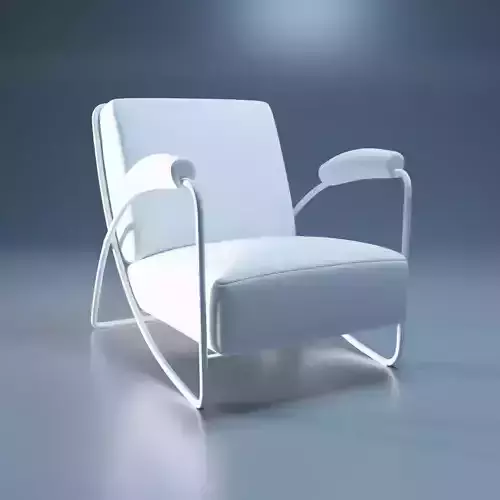 Low-Poly Game-Ready Modern Armchair 3D Model