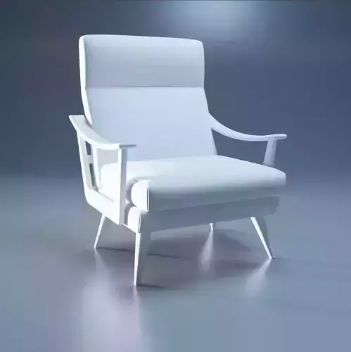Low-Poly Game-Ready Modern Armchair 3D Model