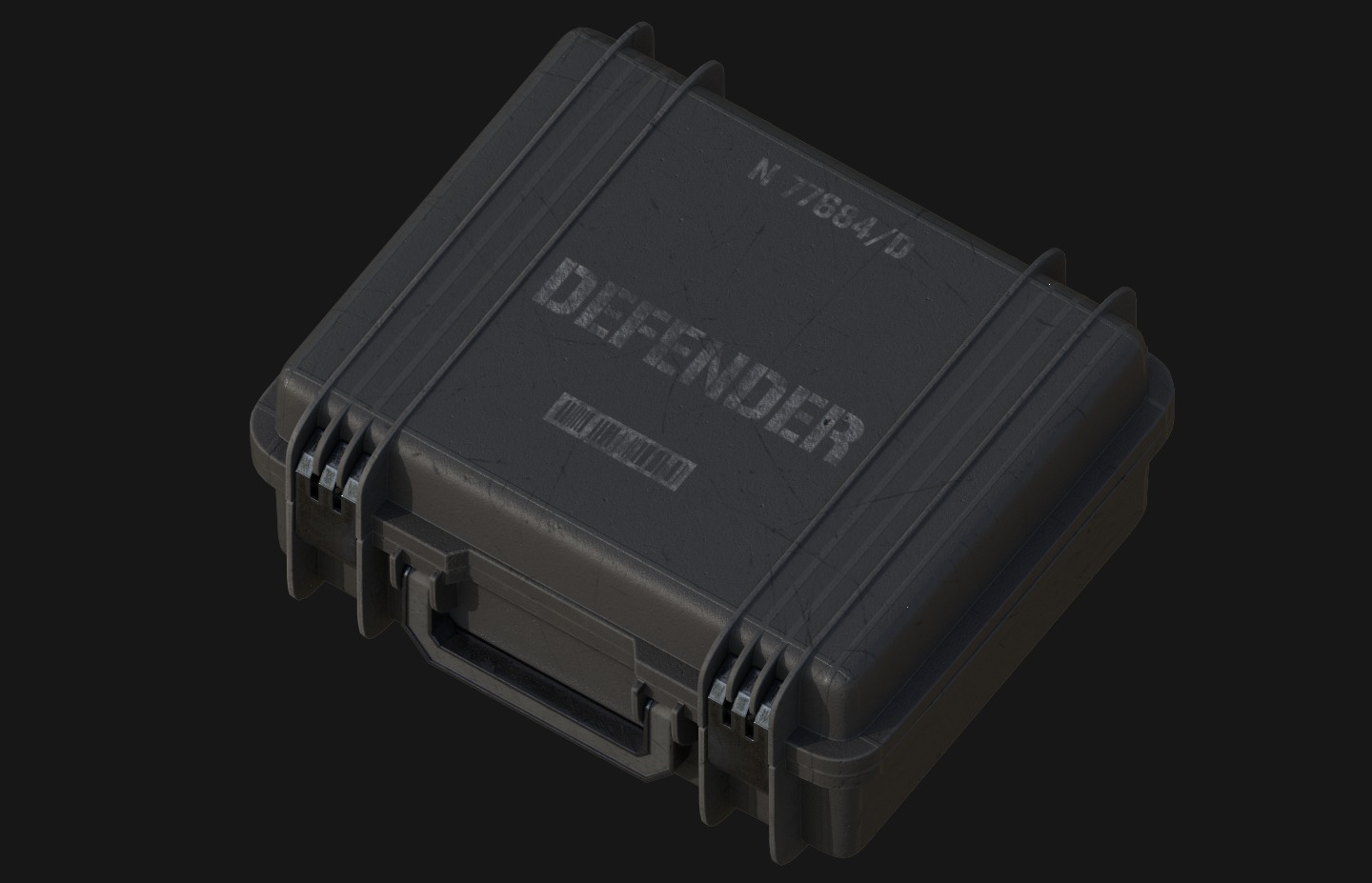 Military Cases Prop Pack Free low-poly 3D model_2