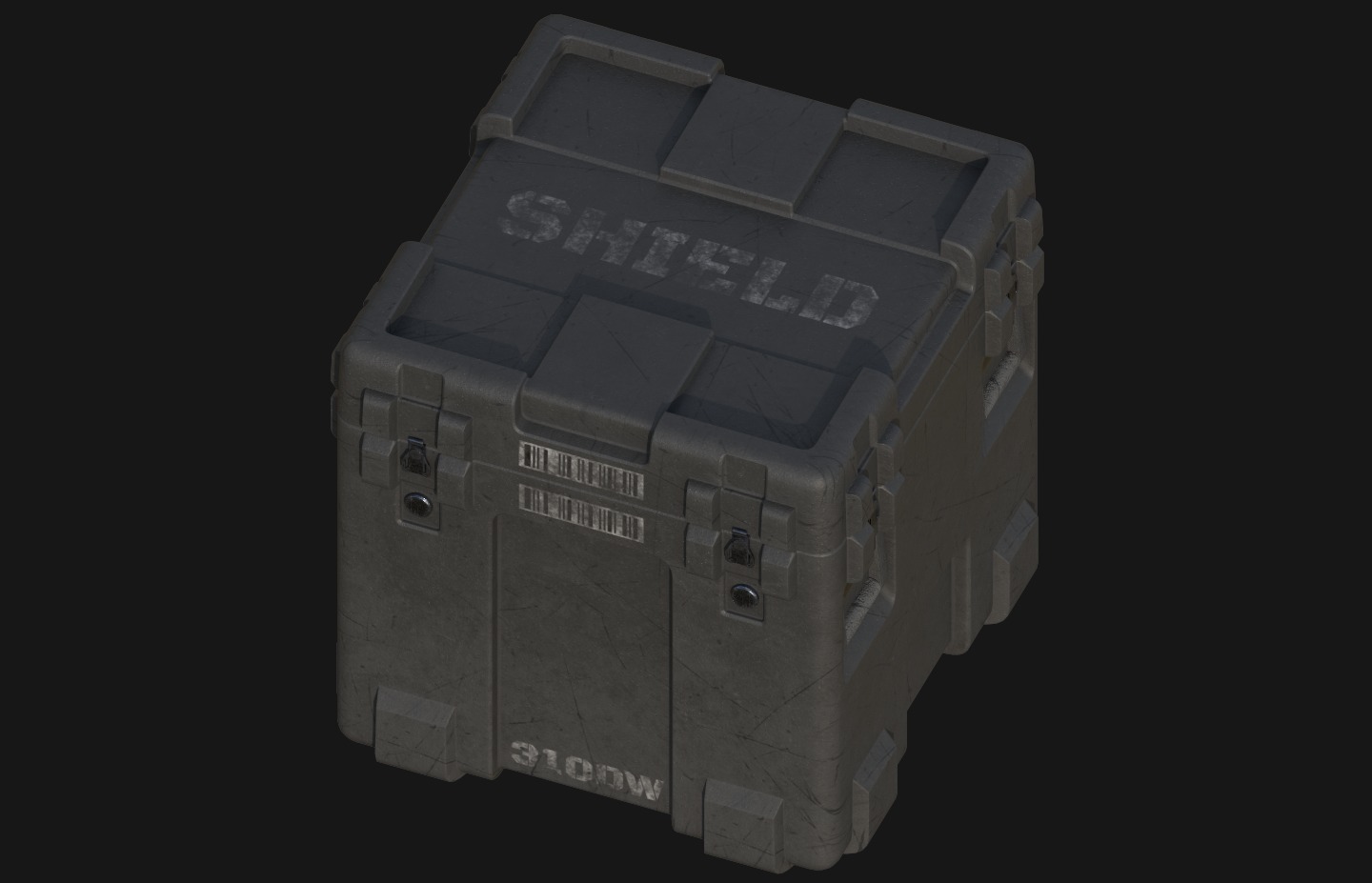 Military Cases Prop Pack Free low-poly 3D model_4