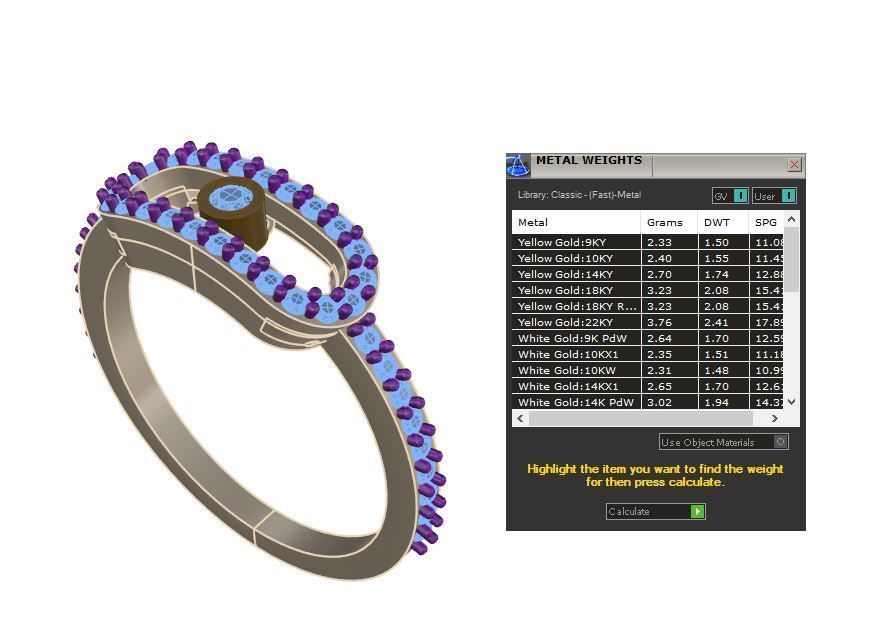 Messika Move Uno Pave  3D print model_6