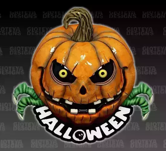 Halloween Pumpkin Evil Pumpkin