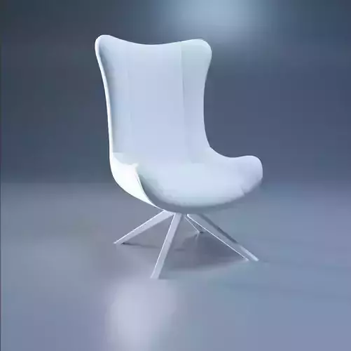 Low-Poly Game-Ready Modern Swivel Chair 3D Model