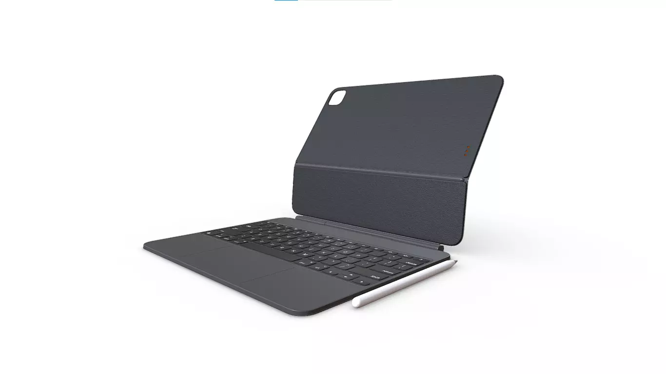 New Apple Pro Magic Keyboard Pencil 3D model