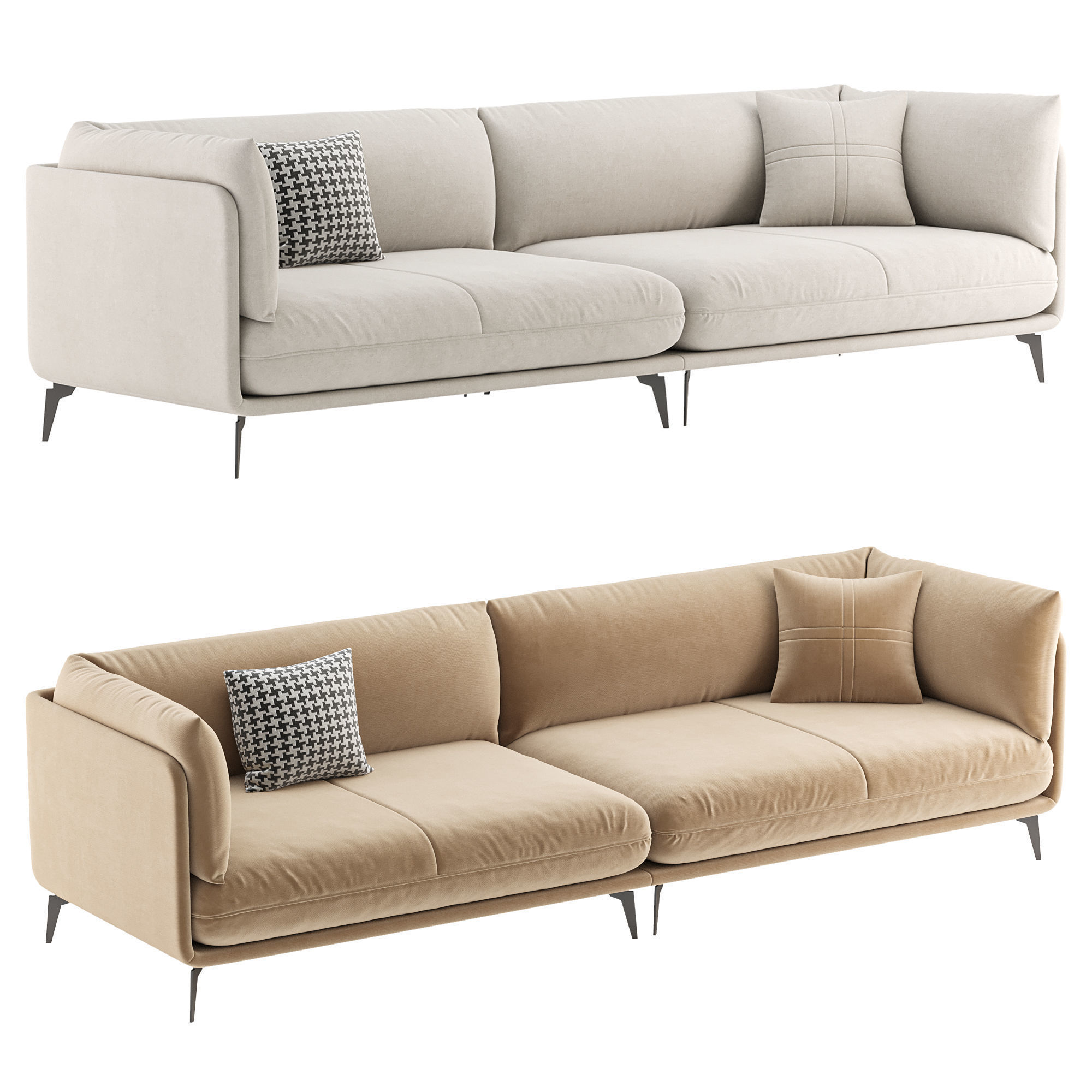 PULOSK Upholstered Sofa 3D model_3