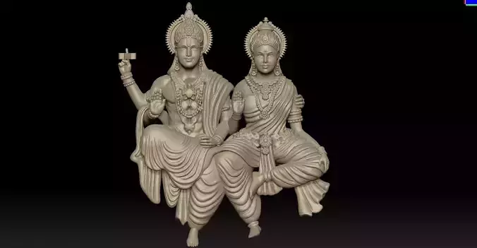 Vishnu ji and laxmi ji