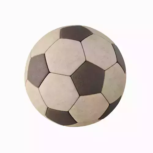Old Leather Soccer Ball 01