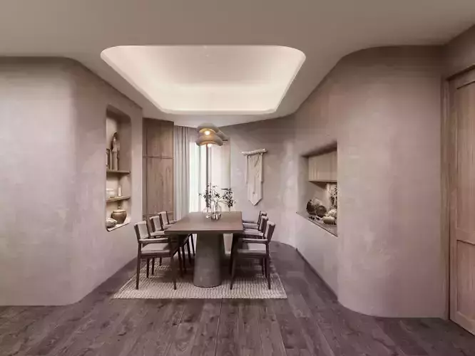 Wabi sabi Style luxury Hotel suite Design