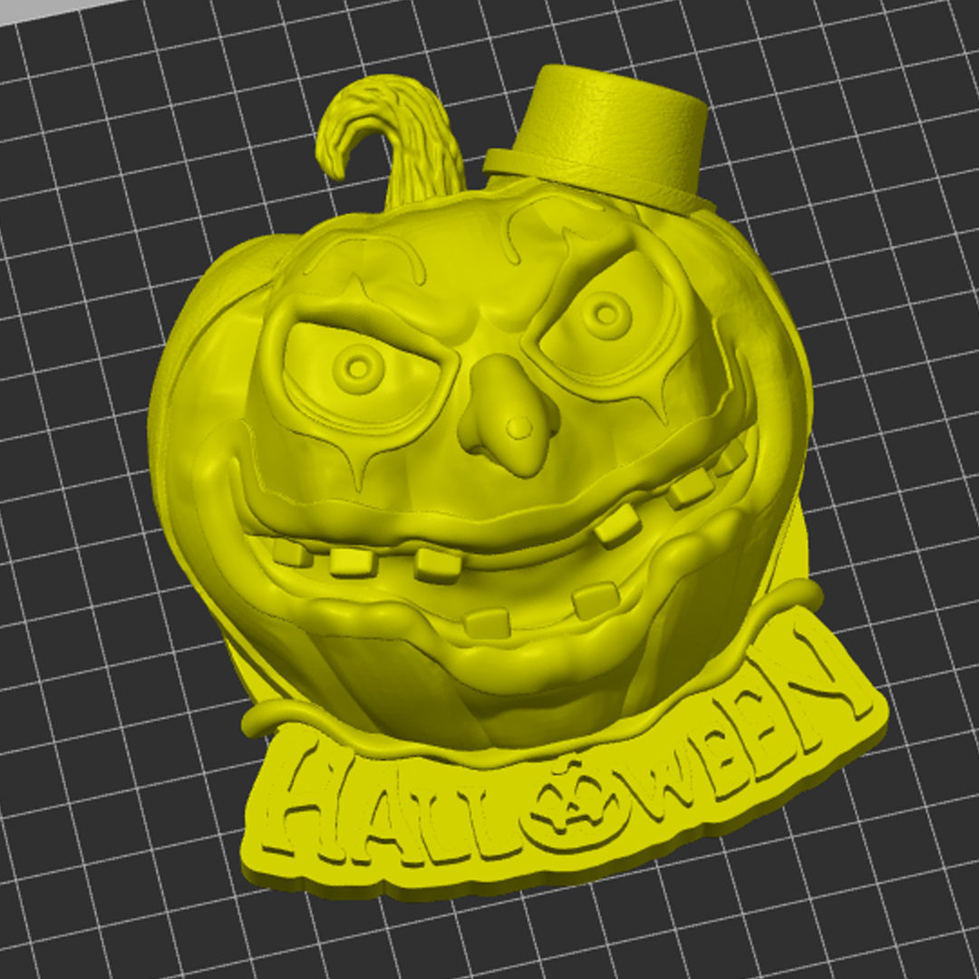 Halloween Pumpkin Terrifier v1 3D model_1