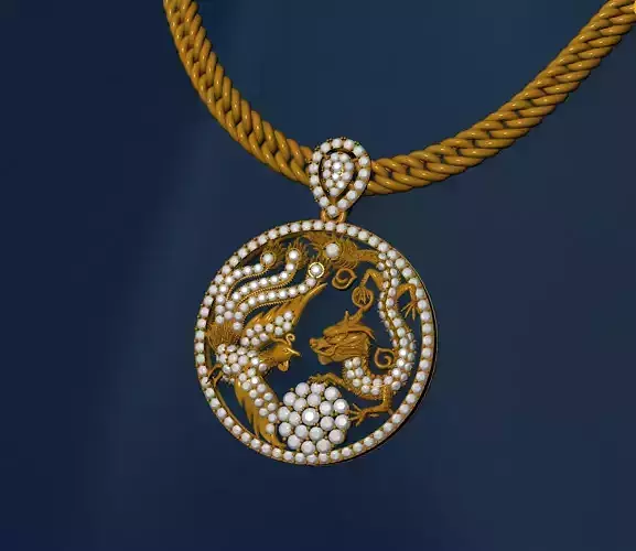 Dragon and phoenix lucky coin 3D print model 3D print model Dragon and phoenix lucky coin 3D print model 3D print model