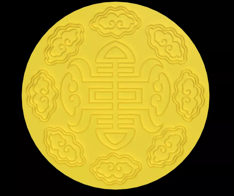 Chinese style pattern Free 3D model_0