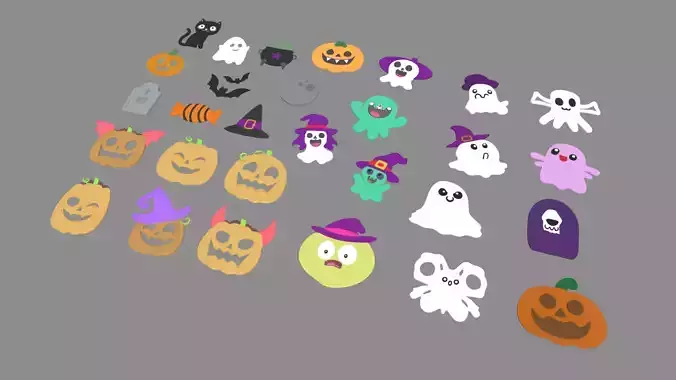 Halloween Candies Cookies Pack 01