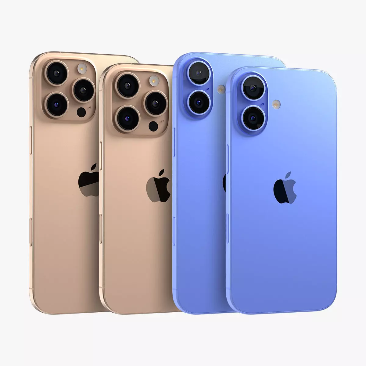 Apple iPhone 16 And Plus And Pro And Pro Max 3D model_0