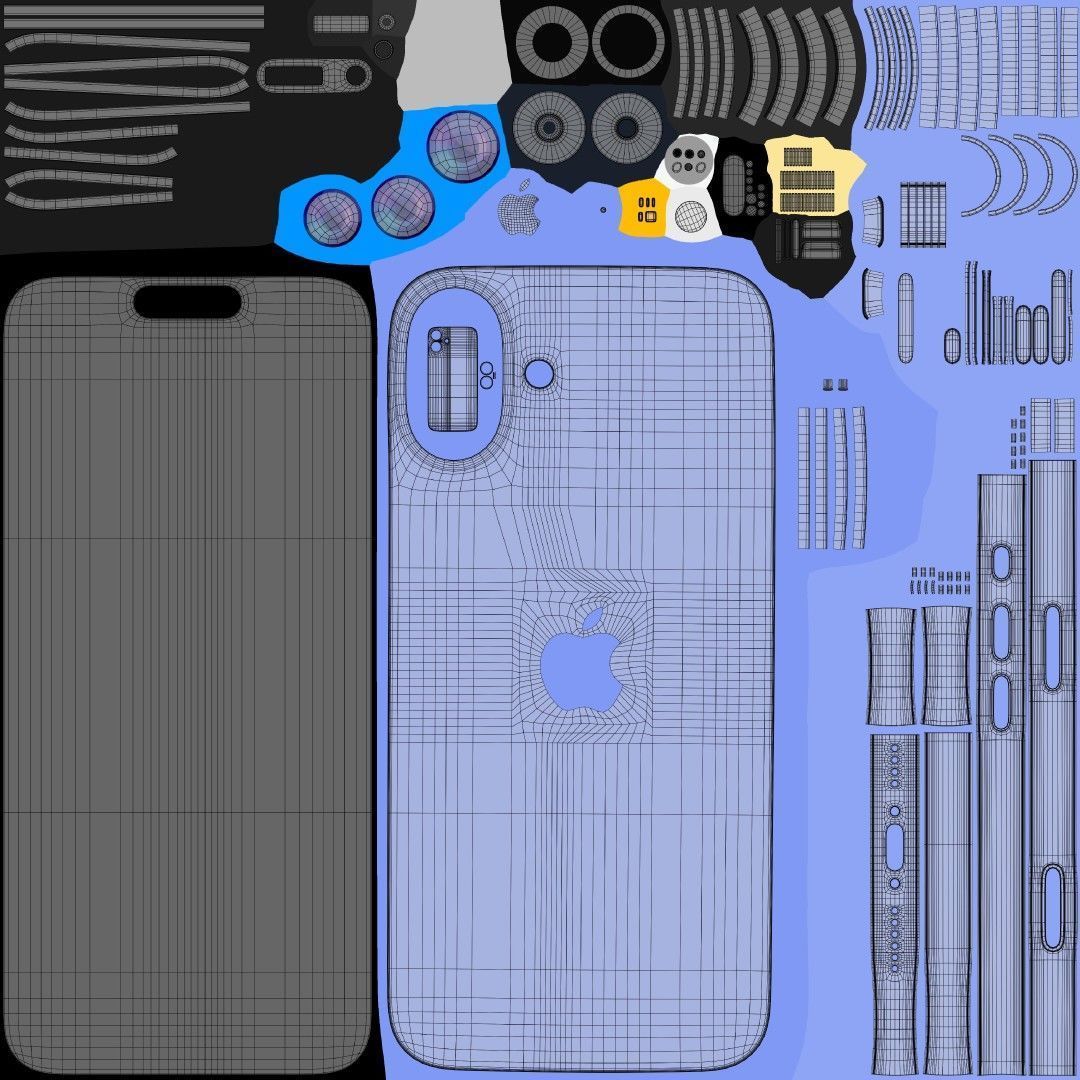 Apple iPhone 16 And Plus And Pro And Pro Max 3D model_21