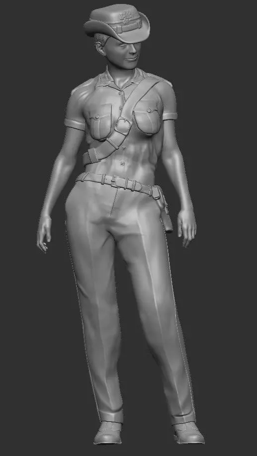 Carabiniere Donna Estivo Summer Female Carabiniere 3D print model