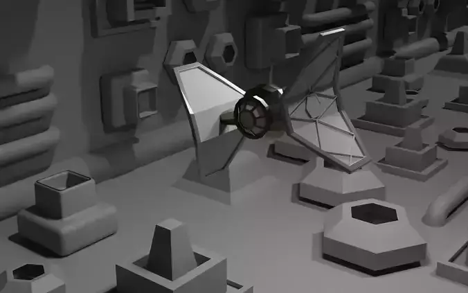 Low Poly TIE Fighter