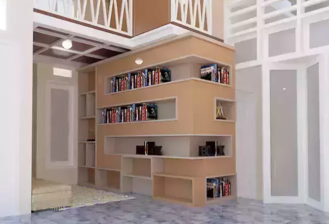 salon room and  reading room