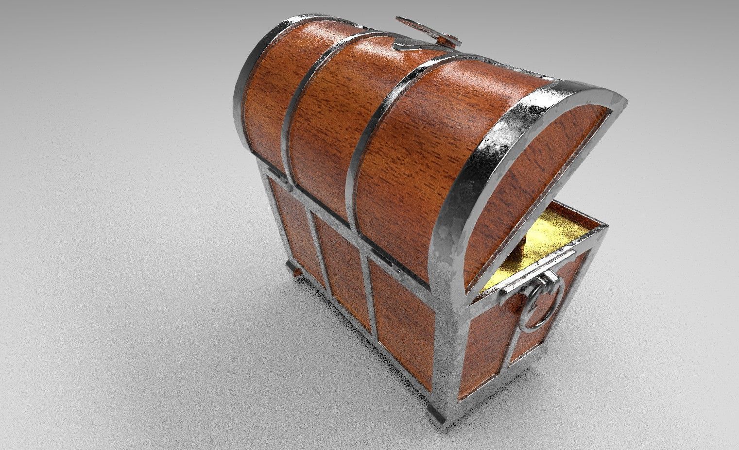 TreasureChest Low-poly 3D model_8