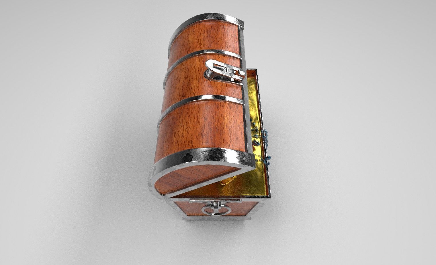 TreasureChest Low-poly 3D model_7