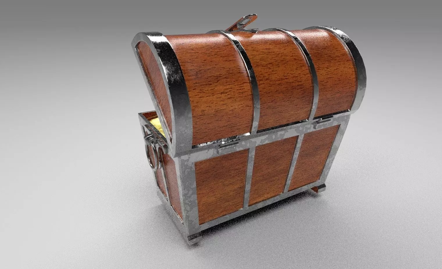 TreasureChest Low-poly 3D model_0