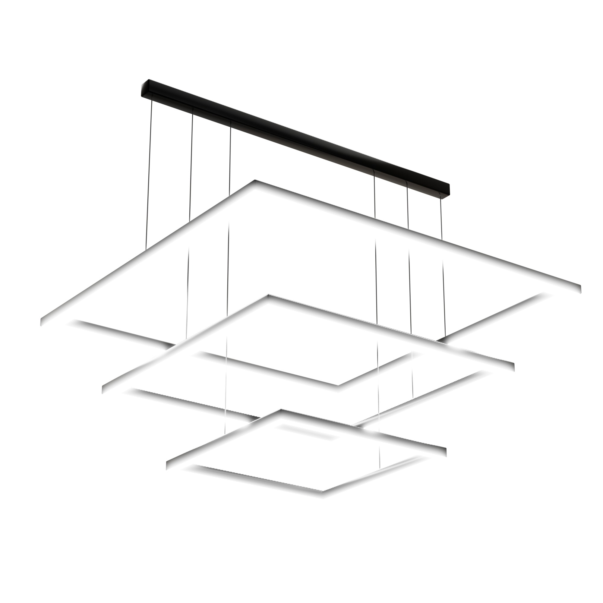 Loft style chandeliers Low-poly 3D model_1