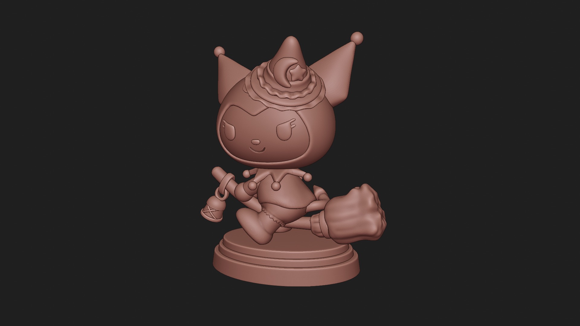 Kuromi Hallowen - Hello Kitty 3D print model_4