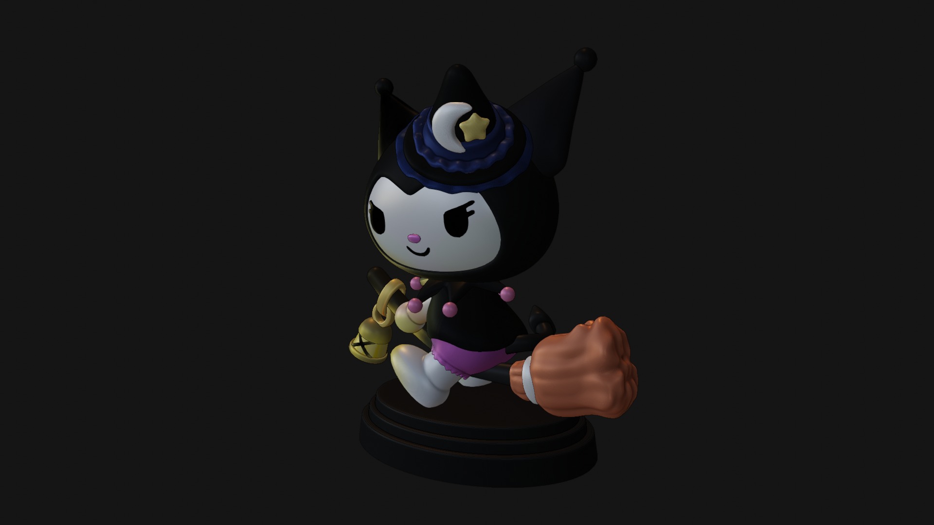 Kuromi Hallowen - Hello Kitty 3D print model_8