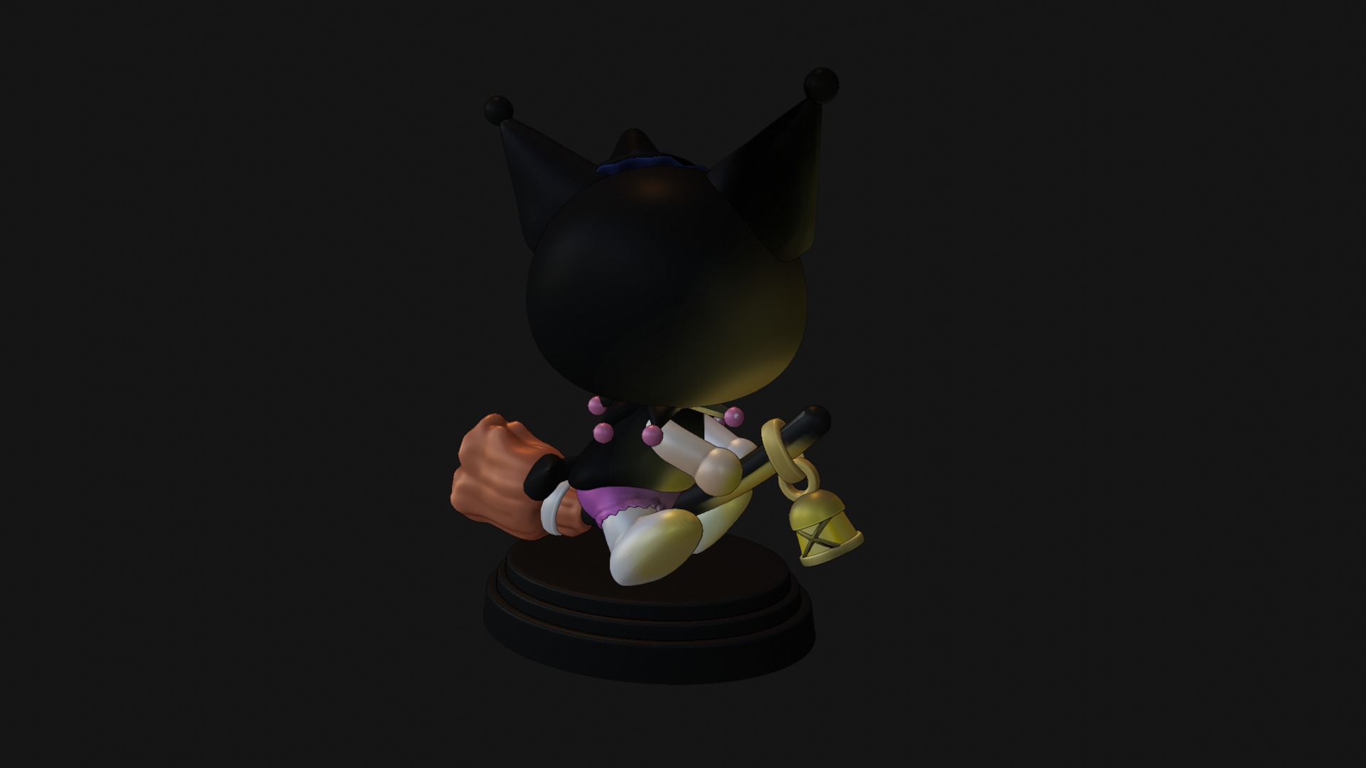 Kuromi Hallowen - Hello Kitty 3D print model_6